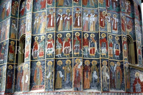 The Painted Monasteries of Bucovina & Moldova  -
Sucevita Painted Monastery - Frescoe Detail Image