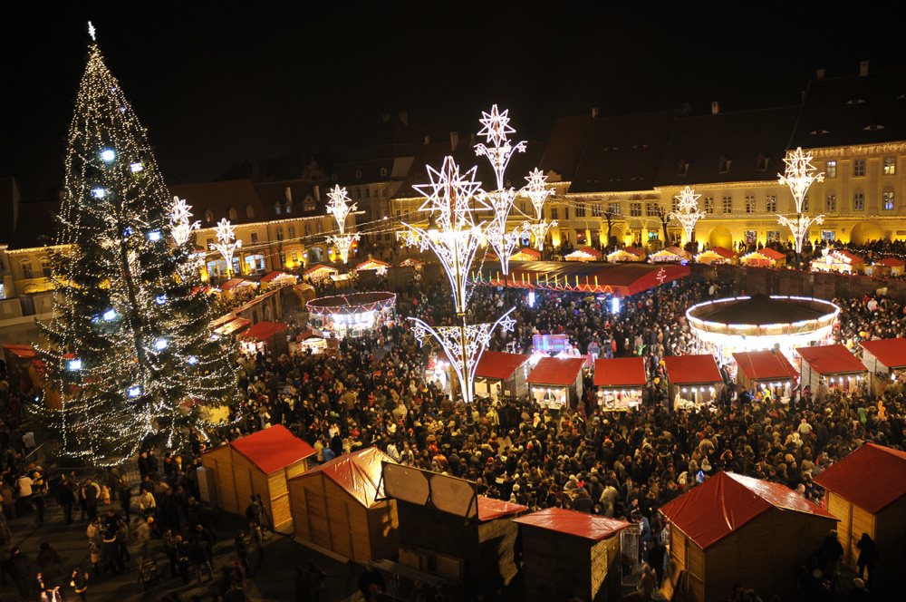 Starting at the end of November and lasting till Christmas Day, 
the city of Sibiu - in Transylvania - becomes home of Romania’s most authentic Christmas Market. 