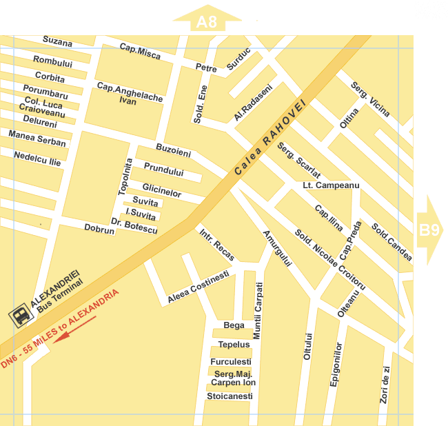 Bucharest Map - A9