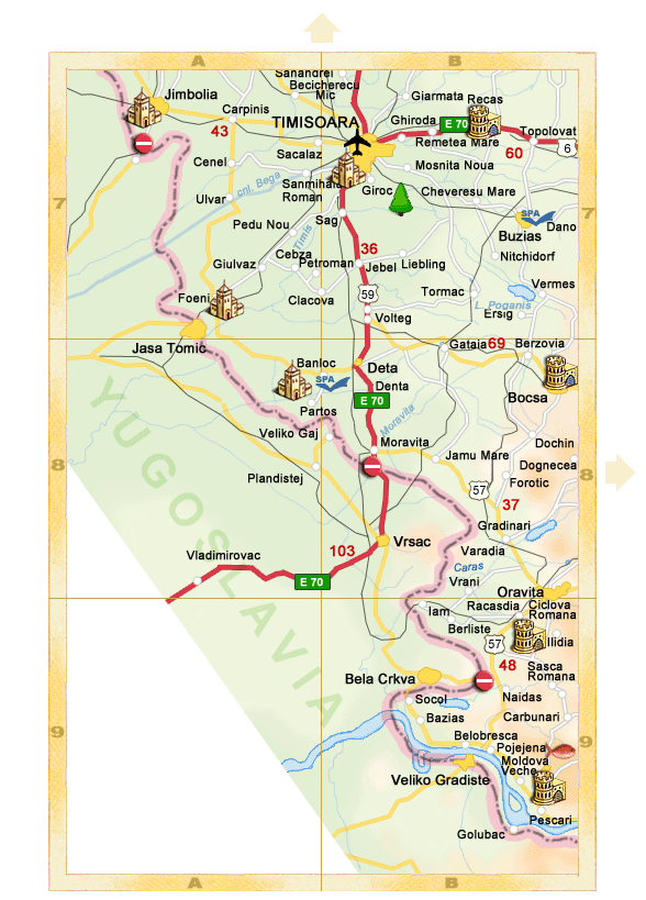 Romania - Detail map