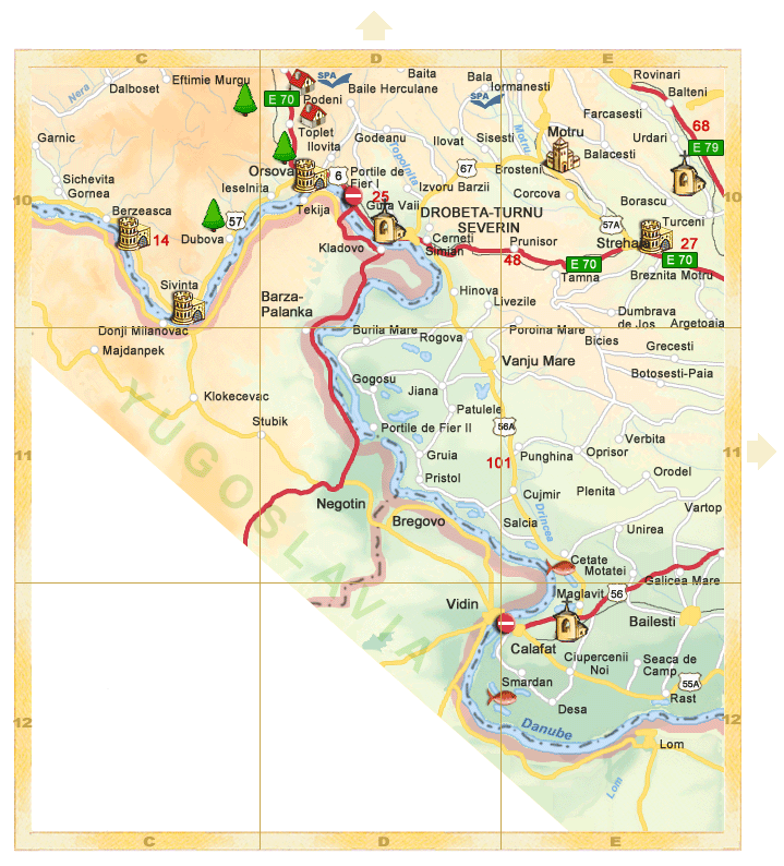 Romania - Detail map