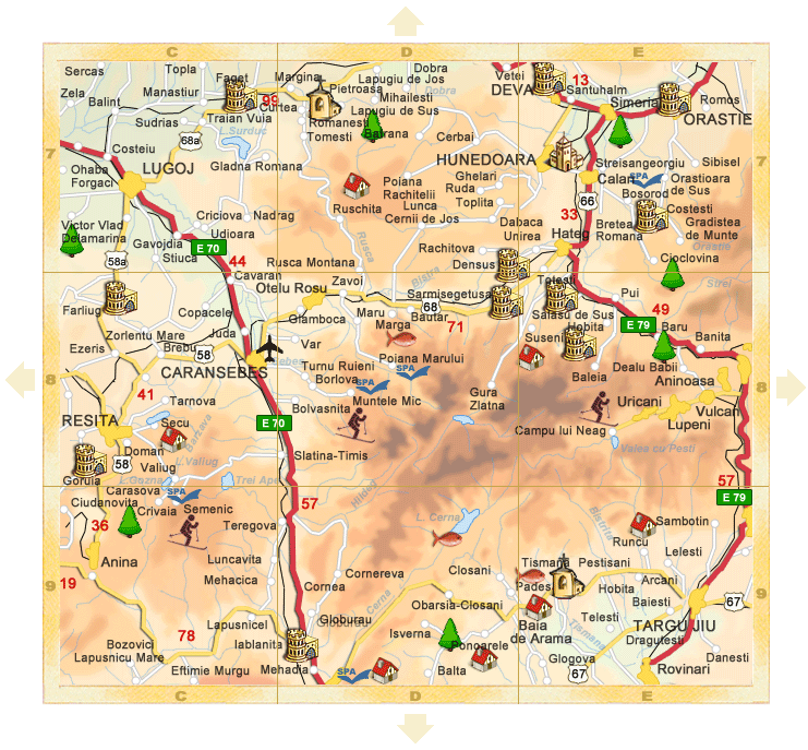 Romania - Detail map