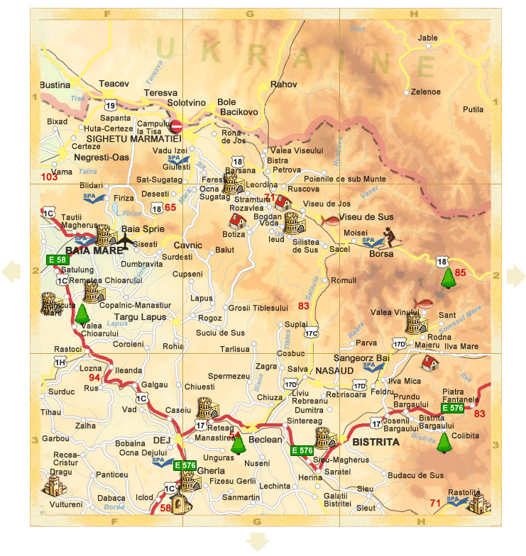 Romania - Detail map