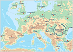Map of  Central Europe