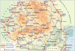 Romania - Main Roads / Border Crossing Points 