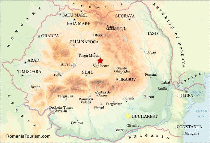 Sighisoara Romania Sighisoara City Map Harta Orasului Sighisoara