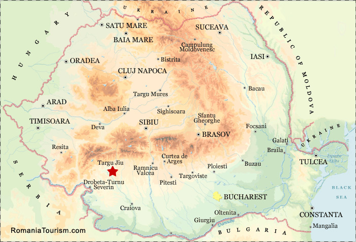 Targu Jiu Romania Targu Jiu City Map Harta Orasului Targu Jiu