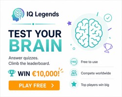 IQ Legends - Play quizzes and you may win €10,000