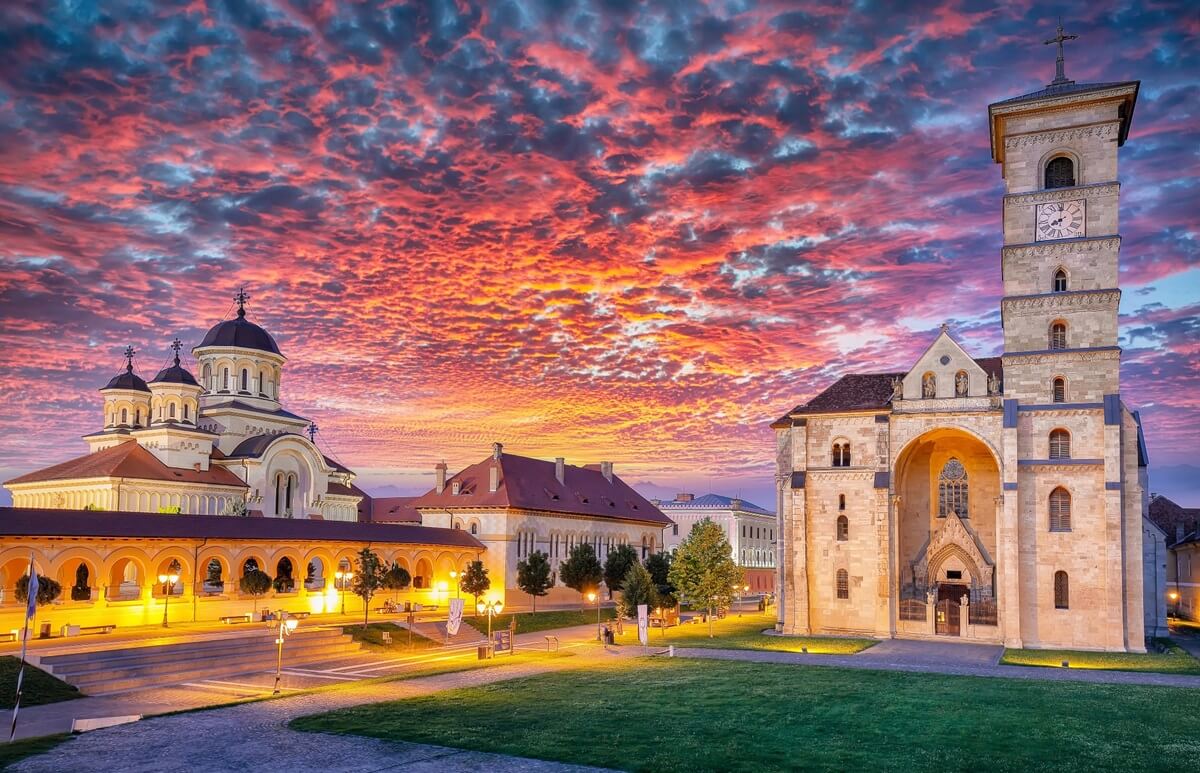 alba-iulia-coronation-orthodox-church-and-roman-catholic-church-transylvania