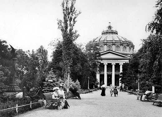 Romanian Athenaeum in Bucharest - Vintage Image