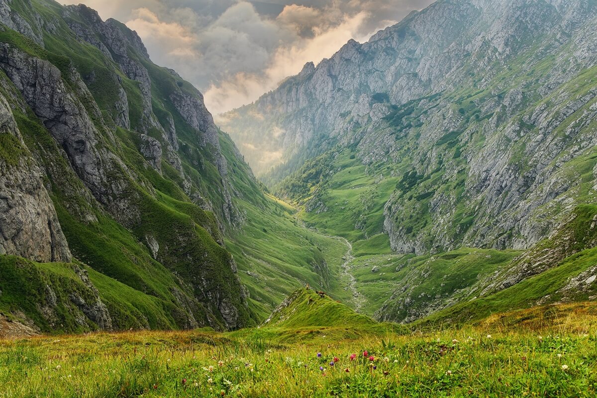Brasov Old Town - Aerial View