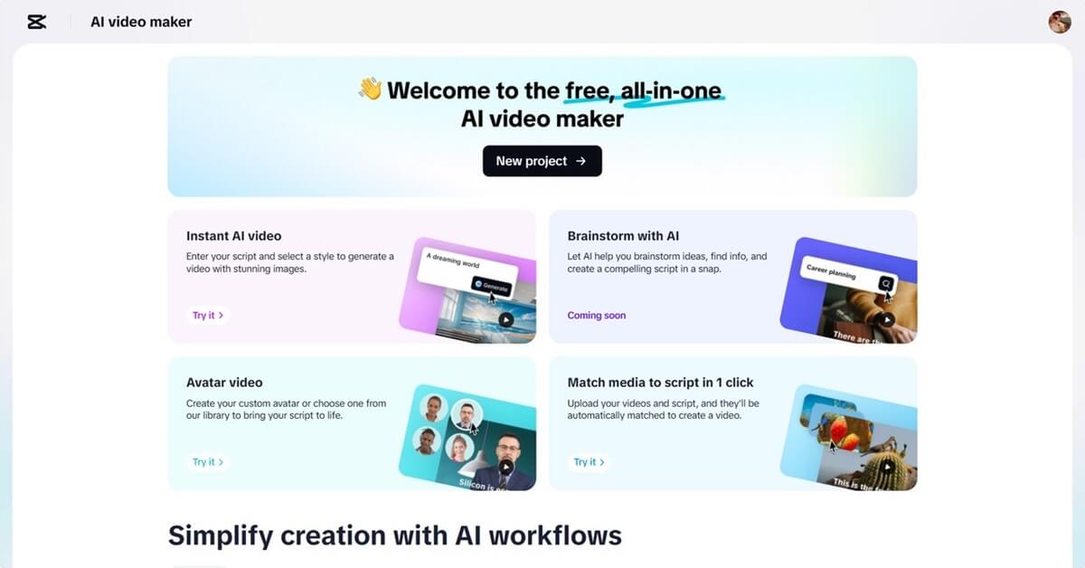 AI video maker app