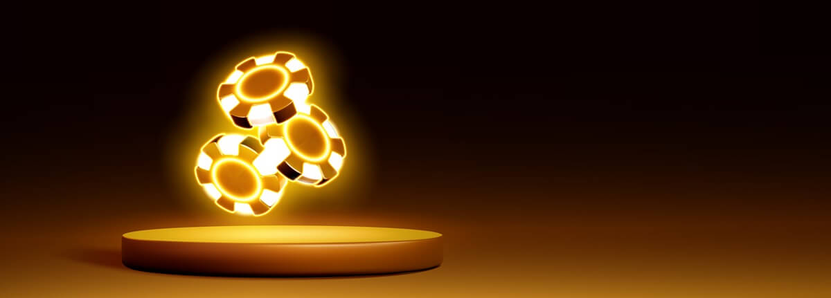 golden-podium-floating-neon-casino-chips