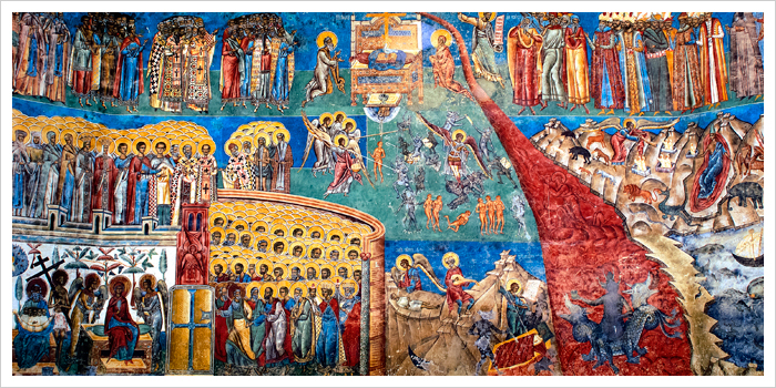 Voronet Monastery - Frescoe Detail - Bucovina, Romania