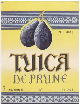 Romanian Plum Brandy - Tuica