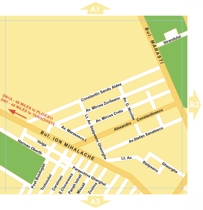 Bucharest Map - A2