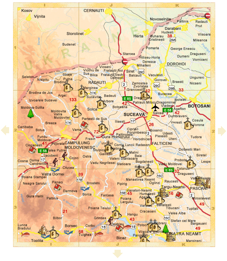 Romania - Detail map