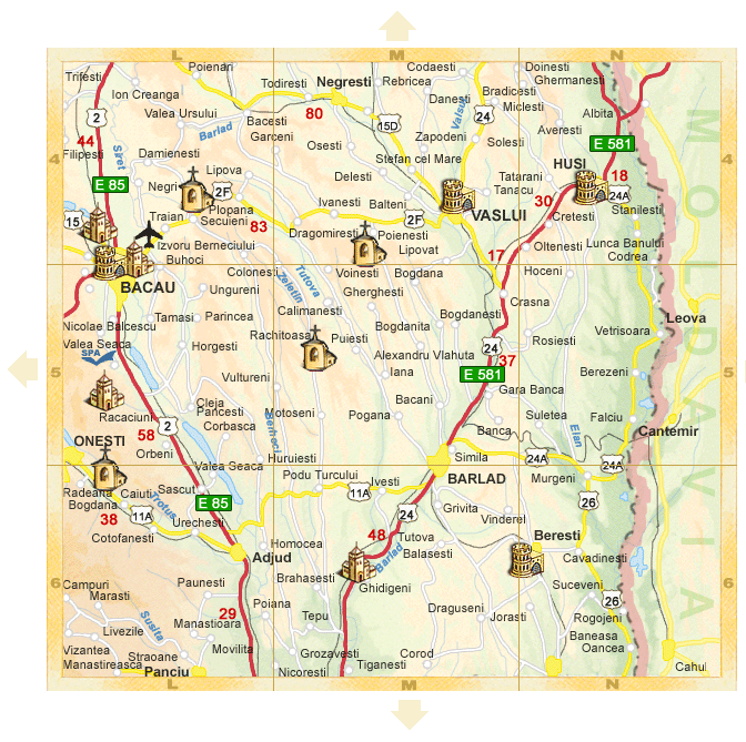 Romania - Detail map