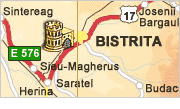 Bistrita Area Map