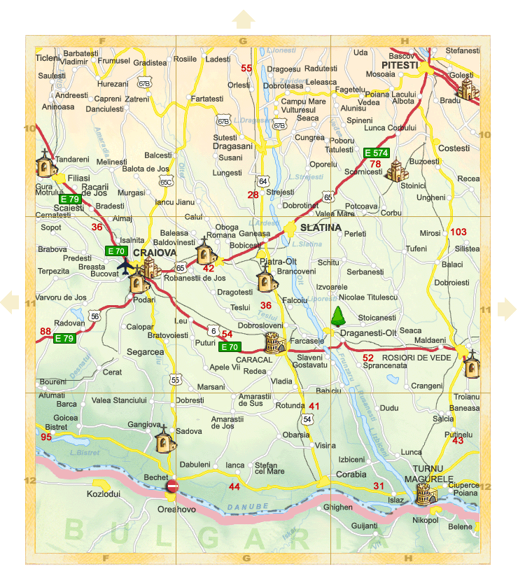 Romania - Detail map